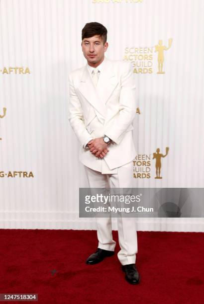 26th, 29th ANNUAL SCREEN ACTORS GUILD AWARDS - Barry Keoghan arrives at the 29th Annual Screen Actors Guild Award, held at the Fairmont Century Plaza...