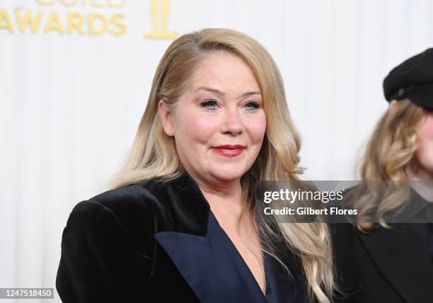 Christina Applegate at the 29th Annual Screen Actors Guild Awards held at the Fairmont Century Plaza on February 26, 2023 in Los Angeles, California.