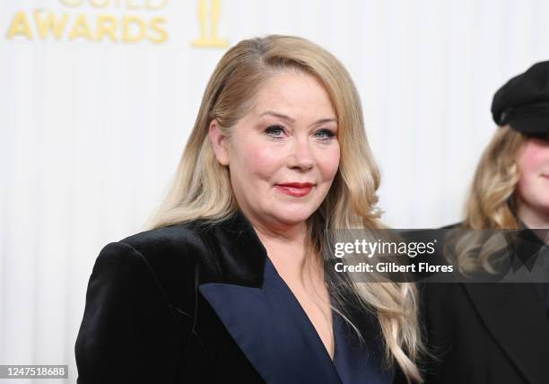 Christina Applegate at the 29th Annual Screen Actors Guild Awards held at the Fairmont Century Plaza on February 26, 2023 in Los Angeles, California.