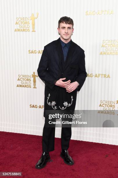 Paul Mescal at the 29th Annual Screen Actors Guild Awards held at the Fairmont Century Plaza on February 26, 2023 in Los Angeles, California.