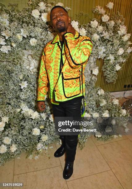 Jamie Foxx attends the British Vogue And Tiffany & Co. Celebrate Fashion And Film Party 2023 at Annabel's on February 19, 2023 in London, England.