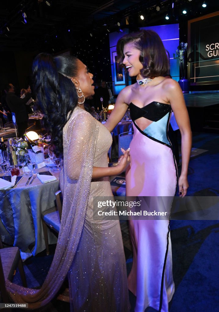 Sheryl Lee Ralph and Zendaya at the 29th Annual Screen Actors Guild