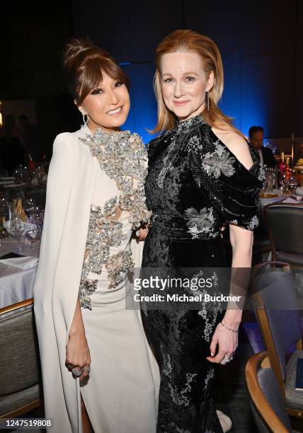 Ashley Park and Laura Linney at the 29th Annual Screen Actors Guild Awards held at the Fairmont Century Plaza on February 26, 2023 in Los Angeles,...