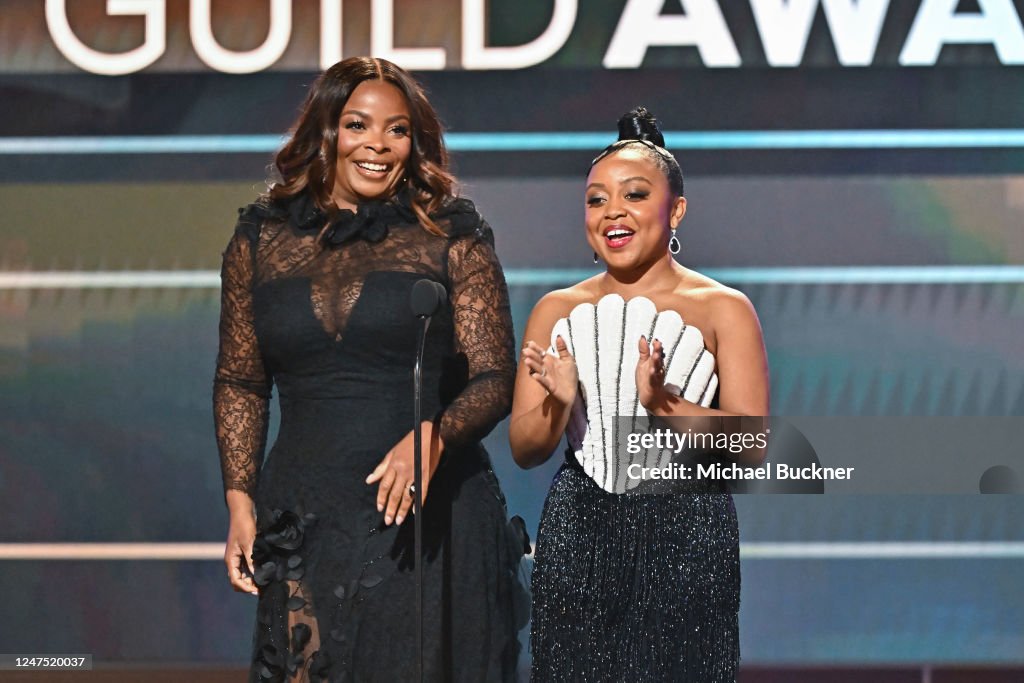 Janelle James and Quinta Brunson speak onstage at the 29th Annual