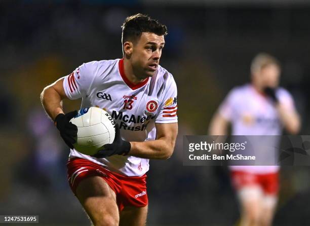 Mayo , Ireland - 25 February 2023; Darren McCurry of Tyrone during the Allianz Football League Division 1 match between Mayo and Tyrone at Hastings...