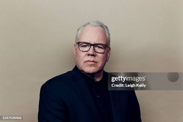 Brett Easton Ellis poses for a portrait for The Times on November 2, 2022 in Los Angeles, California.