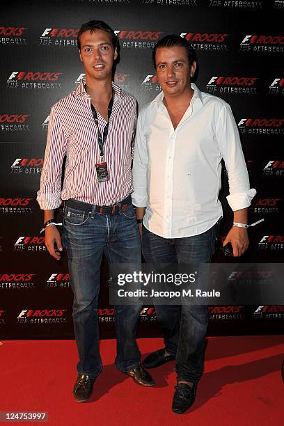 Giovanni Tronchetti Provera and Khaled Jnifen attend F1 Rocks The After Party at Just Cavalli on September 11, 2011 in Milan, Italy.