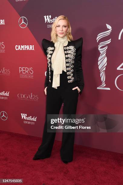 Cate Blanchett at the 25th Costume Designers Guild Awards held at the Fairmont Century Plaza on February 27, 2023 in Los Angeles, California.