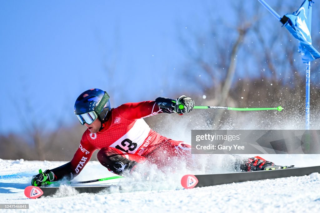 Oliver Parazette of United States competes in Giant Slalom at the