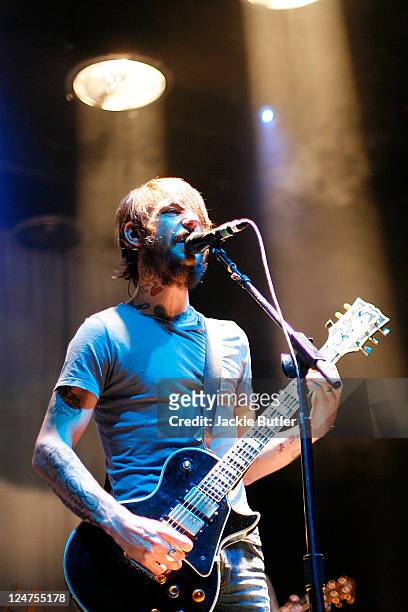 Ben Bridwell of Band of Horses performs at Pioneer Square during MusicFest NW on September 11, 2011 in Portland, Oregon.