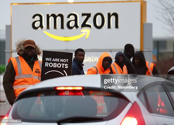 UK Amazon.com Inc. Workers Strike Over Pay UK Amazon.com Inc. Workers Strike Over Pay