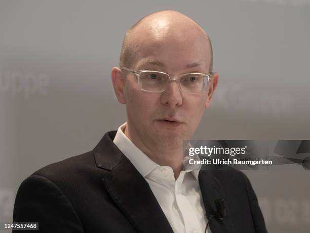 Dr. Cornelius Riese, Co-Chief Executive Officer of DZ Bank AG, during the balance sheet press conference on February 28, 2023 in Frankfurt, Germany.