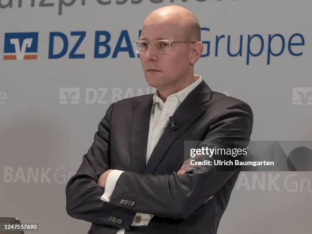 Uwe Froehlich, Co-Chief Executive Officer of DZ Bank AG, during the balance sheet press conference on February 28, 2023 in Frankfurt, Germany.