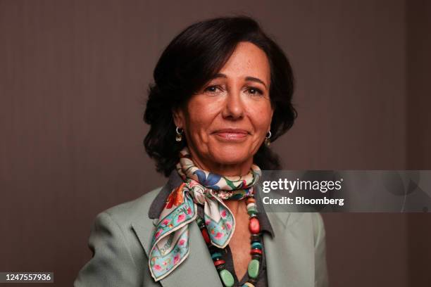 Ana Botin, chairman of Banco Santander SA, following a Bloomberg Television interview in London, UK, on Tuesday, Feb. 28, 2023. Santander pledged to...