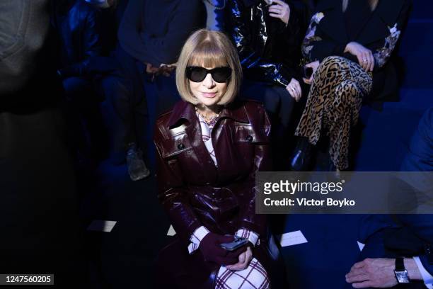 Anna Wintour attends the Christian Dior Womenswear Fall Winter 2023-2024 show as part of Paris Fashion Week on February 28, 2023 in Paris, France.