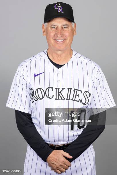 Manger Bud Black of the Colorado Rockies poses for a photo during the Colorado Rockies Photo Day at Salt River Fields at Talking Stick on Friday,...