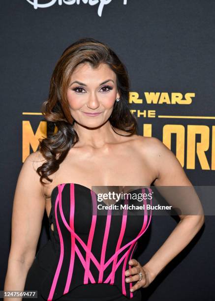 Anjali Bhimani at the launch event for season 3 of "The Mandalorian" held at El Capitan Theatre on February 28, 2023 in Los Angeles, California.