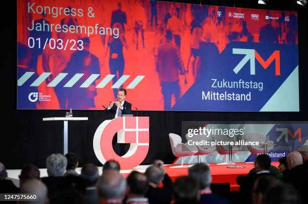 March 2023, Berlin: Markus Jerger, Chairman of the Federal Executive Board of the German Association of Small and Medium-Sized Businesses , will...