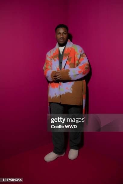 John Boyega at Zegna x The Elder Statesman Cocktail Party on February 27, 2023 in Paris, France.