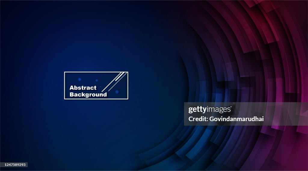 Curve Abstract dark blue and red Background