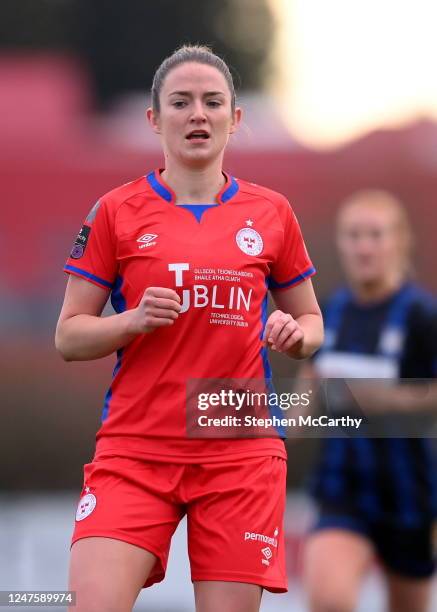 Westmeath , Ireland - 25 February 2023; Siobhan Killeen of Shelbourne during the FAI Women's President's Cup match between Athlone Town and...