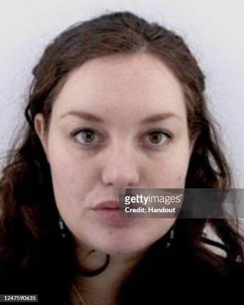In this handout photo from the Metropolitan Police, Constance Marten's headshot is seen on March 1, 2023 in Brighton, England. Police have been...