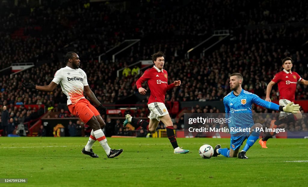 Manchester United v West Ham United - Emirates FA Cup - Fifth Round - Old Trafford