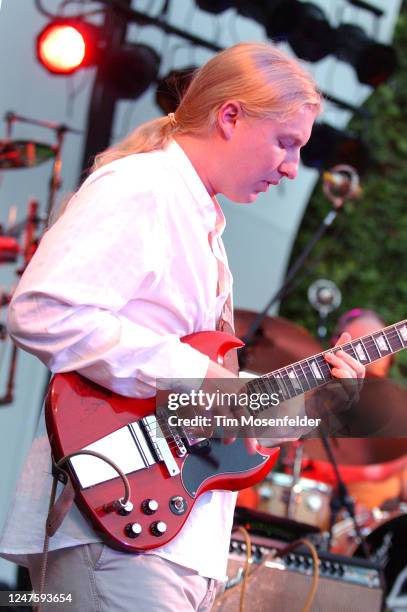 Derek Trucks of the Allman Brothers Band performs at the Mountain Winery on September 04, 2003 in Saratoga, California.