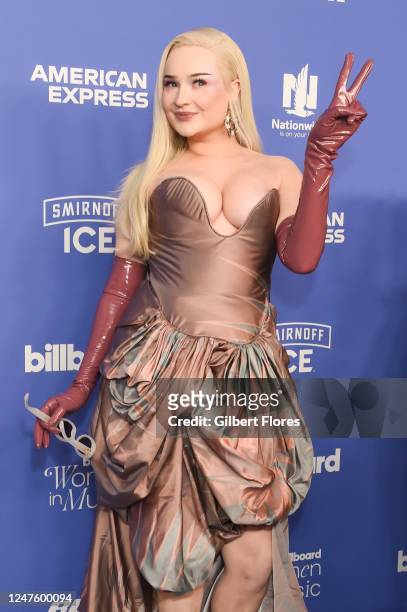Kim Petras at Billboard Women In Music held at YouTube Theater on March 1, 2023 in Los Angeles, California.