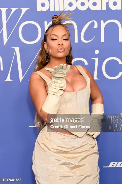 Latto at Billboard Women In Music held at YouTube Theater on March 1, 2023 in Los Angeles, California.