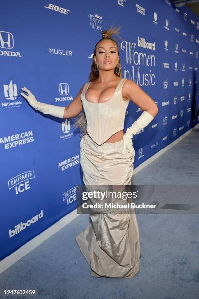Latto at Billboard Women In Music held at YouTube Theater on March 1, 2023 in Los Angeles, California.