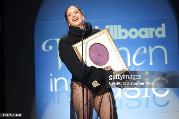 Rosalía at Billboard Women In Music held at YouTube Theater on March 1, 2023 in Los Angeles, California.