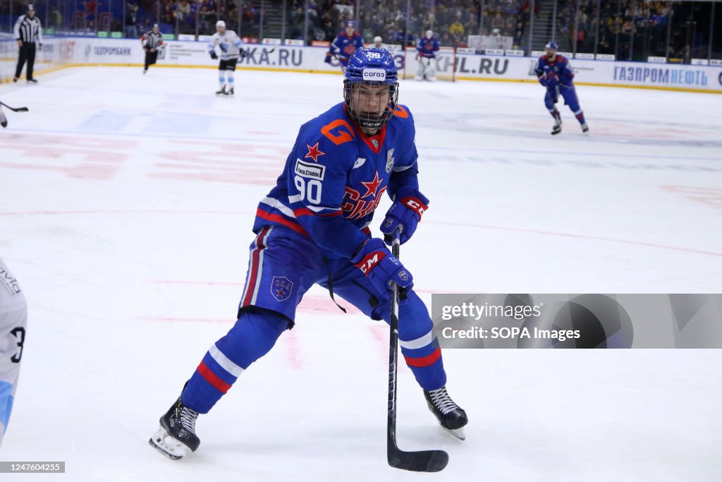 Zykov SKA Hockey Club player, Valentin Zykov in action during the... News ...