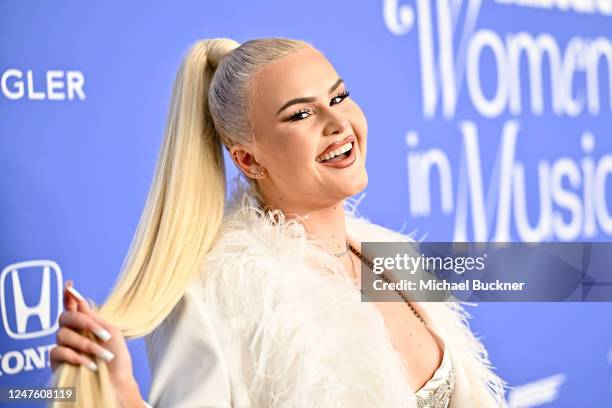 Ashlee Keating at Billboard Women In Music held at YouTube Theater on March 1, 2023 in Los Angeles, California.