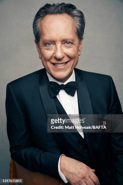 Actor Richard E. Grant is photographed at BAFTA's EE British Academy Film Awards on February 2, 2020 in London, England.