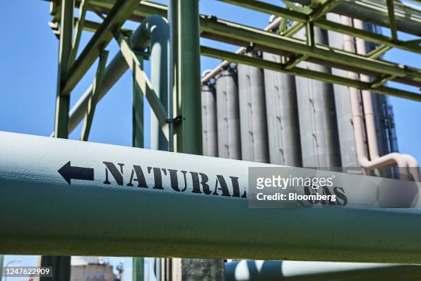 Natural gas pipeline at the Sasol Ltd. Midland chemical facility in Sasolburg, South Africa, on Thursday, Feb. 24, 2023. Sasol, South Africas...