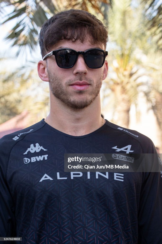 196 Bahrain Pierre Gasly of France and BWT Alpine F1 Team during previews ahead ...