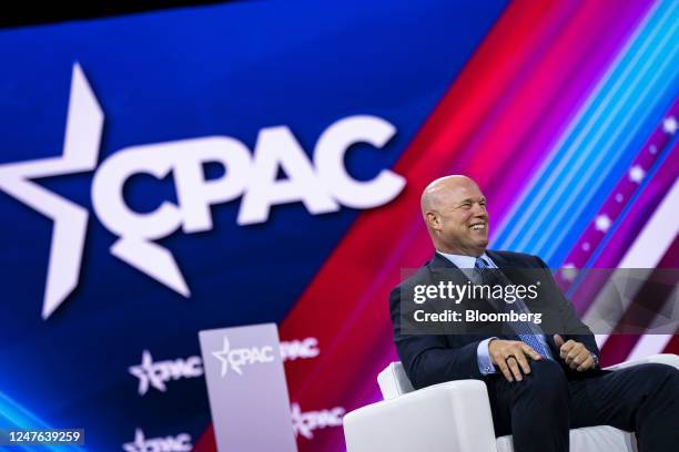 Matt Whitaker, former US acting attorney general, during the Conservative Political Action Conference in National Harbor, Maryland, US, on Thursday,...