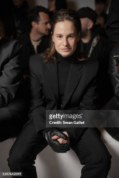 Christine and the Queens at Givenchy Fall 2023 Ready To Wear Fashion Show on March 2, 2023 at the Military School in Paris, Fashion.