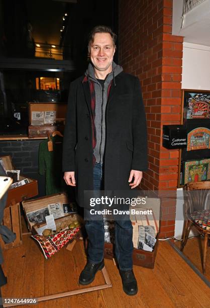 David Morrissey attends the press night after party for "The Merchant of Venice 1936" at the Watford Palace Theatre on March 2, 2023 in Watford,...