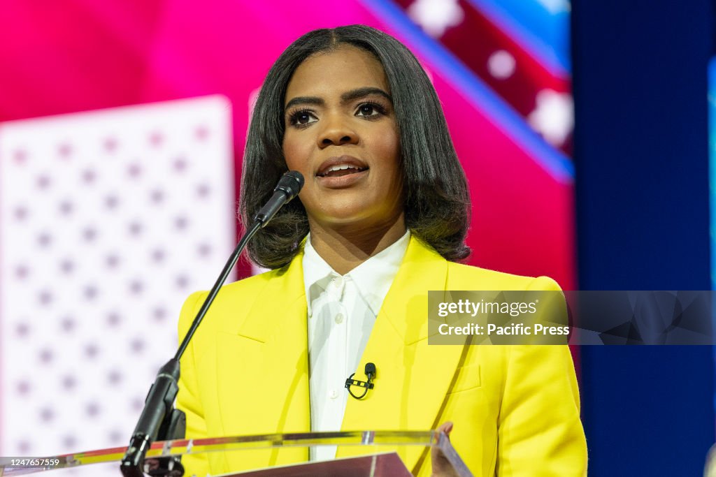 Candace Owens speaks on the 1st day of CPAC (Conservative...