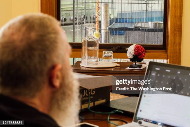 Stentrode recipient Rodney Gorham uses Synchron's brain-computer interface to talk with Washington Post journalist Daniel Gilbert via WhatsApp at his...