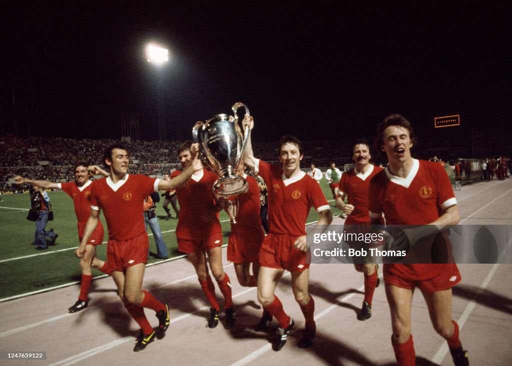 Liverpool V As Roma Euro Finale di Coppa 1984 Tessuta Sciarpa Liverpool V As Roma Euro Finale di Coppa 1984 Tessuta Sciarpa