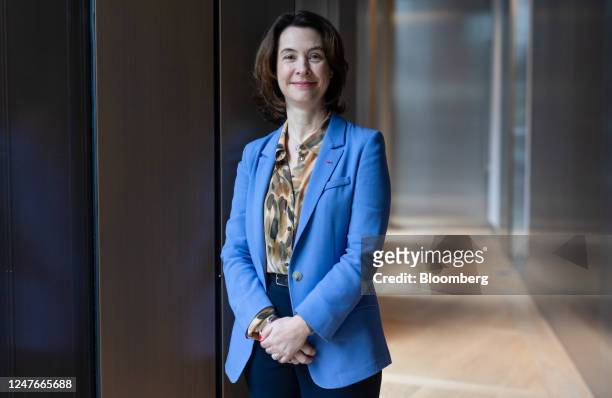 Estelle Brachlianoff, chief executive officer of Veolia Environnement SA, ahead of a Bloomberg Television interview in London, UK, on Friday, March...