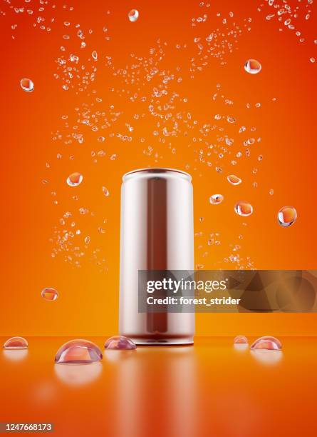 boire metallic can - silver stock photos et images de collection