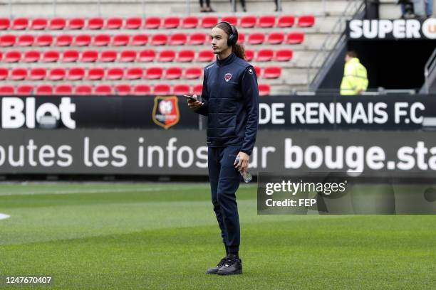 Yanis MASSOLIN during the Ligue 1 Uber Eats match between Stade Rennais and Clermont Foot 63 at Roazhon Park on February 19, 2023 in Rennes, France.