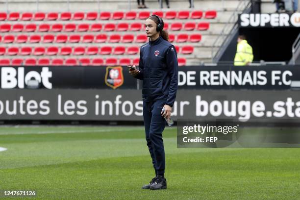 Yanis MASSOLIN during the Ligue 1 Uber Eats match between Stade Rennais and Clermont Foot 63 at Roazhon Park on February 19, 2023 in Rennes, France.