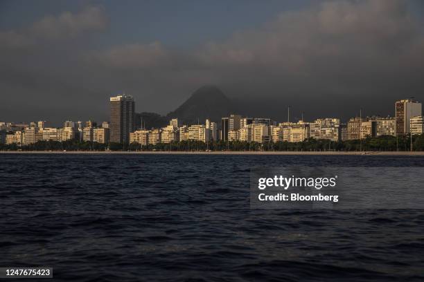 Sunrise over Guanabara Bay in Rio de Janeiro, Brazil, on Thursday, March 2, 2023. On March 2 Brazil releases fourth-quarter GDP figures, where a...