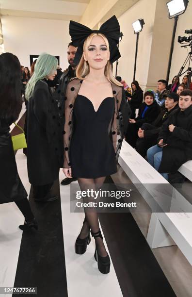 Kiernan Shipka attends the Nina Ricci Womenswear Fall Winter 2023-2024 show as part of Paris Fashion Week on March 3, 2023 in Paris, France.