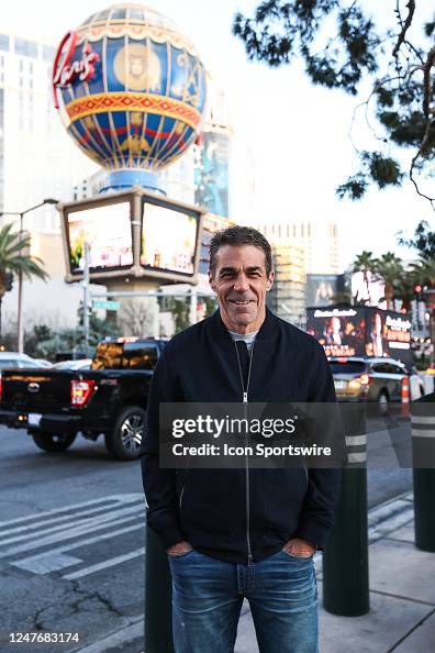 Chris Fowler Racing Chris Fowler, ESPN play-by-play announcer, poses for a quick photo ...